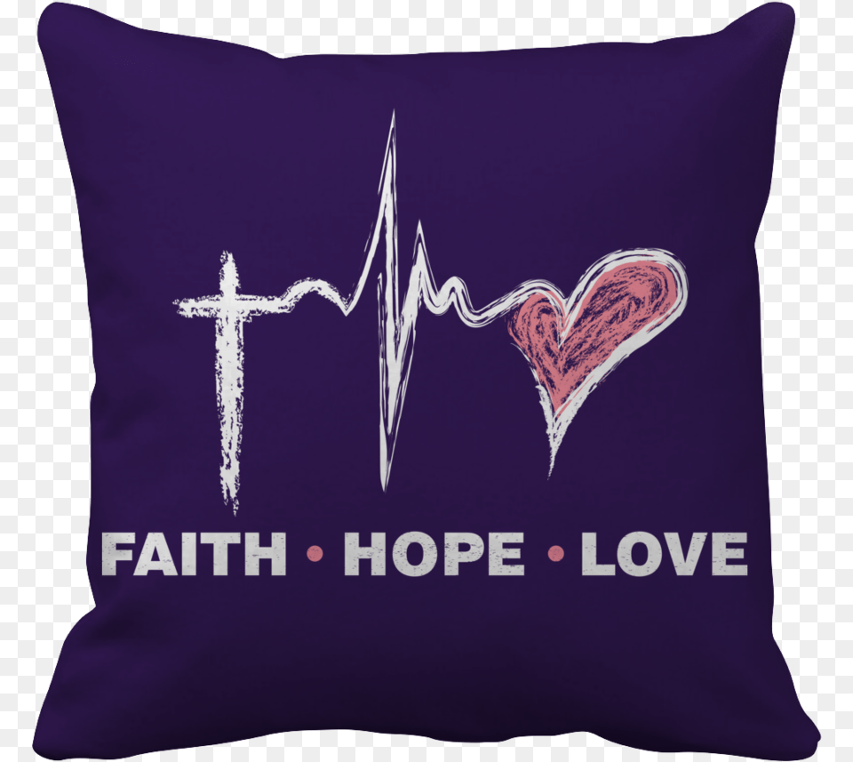 Pt Pillow Cases Pillow Cases Purple Faith Hope Love It39s A Beautiful Day To Save Lives Pillow Case, Cushion, Home Decor, Cross, Symbol Free Transparent Png