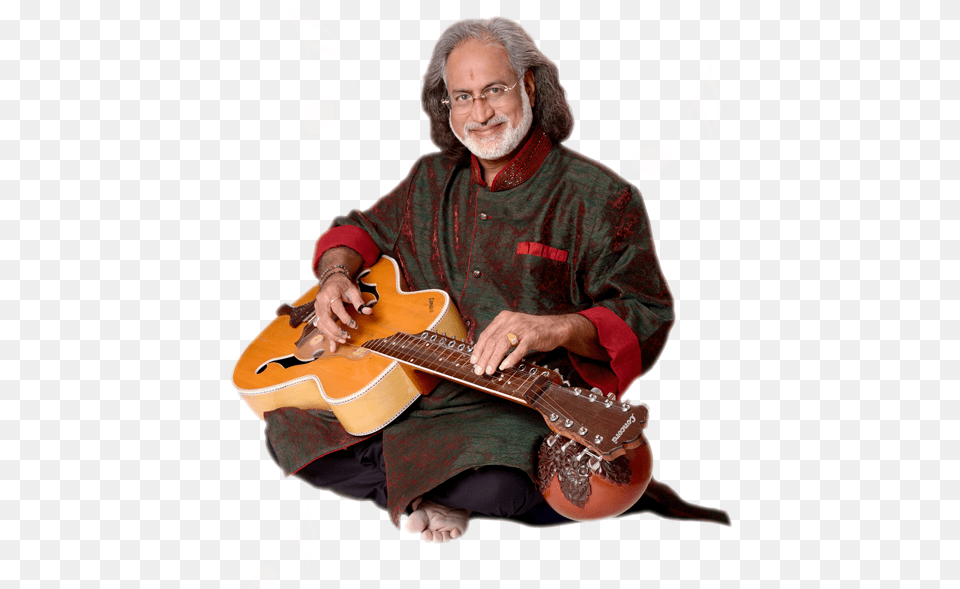 Pt Vishwa Mohan Bhat, Guitar, Musical Instrument, Adult, Man Free Png Download