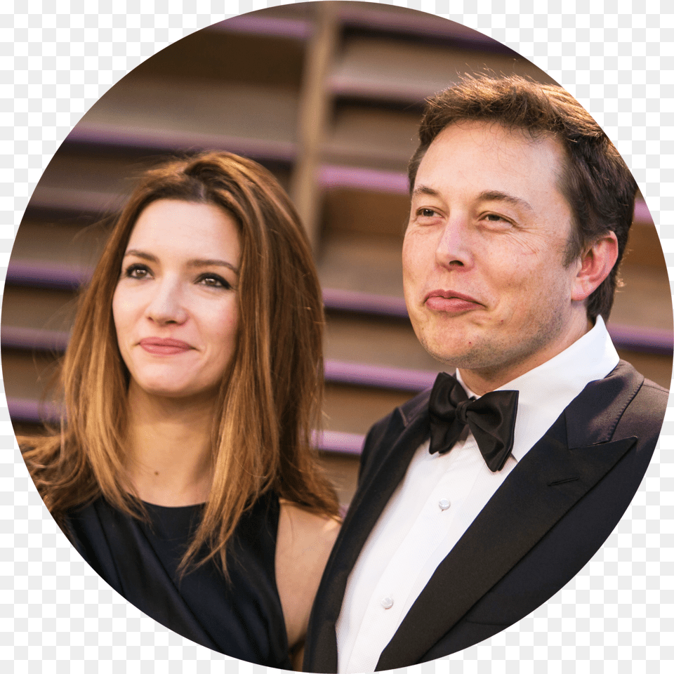 Ptalulah Riley And Elon Musk Arrive At The 2014 Emvanity Justine Musk Elon Musk, Accessories, Tuxedo, Tie, Suit Free Png Download