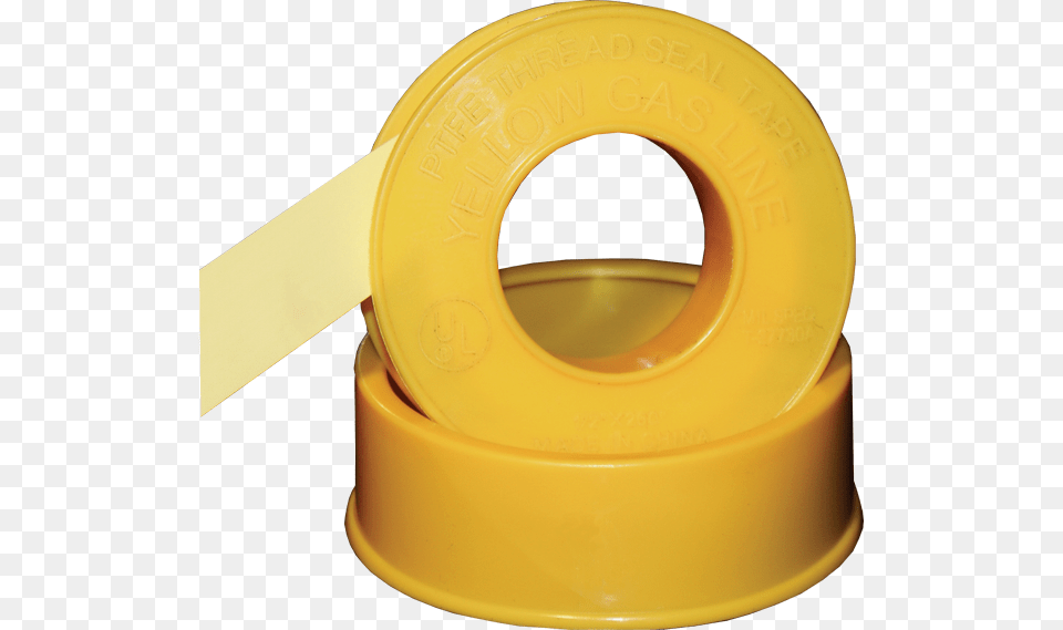 Ptfe Thread Seal Tape For Gas Line Yellow Gas Ptfe Tape Png Image