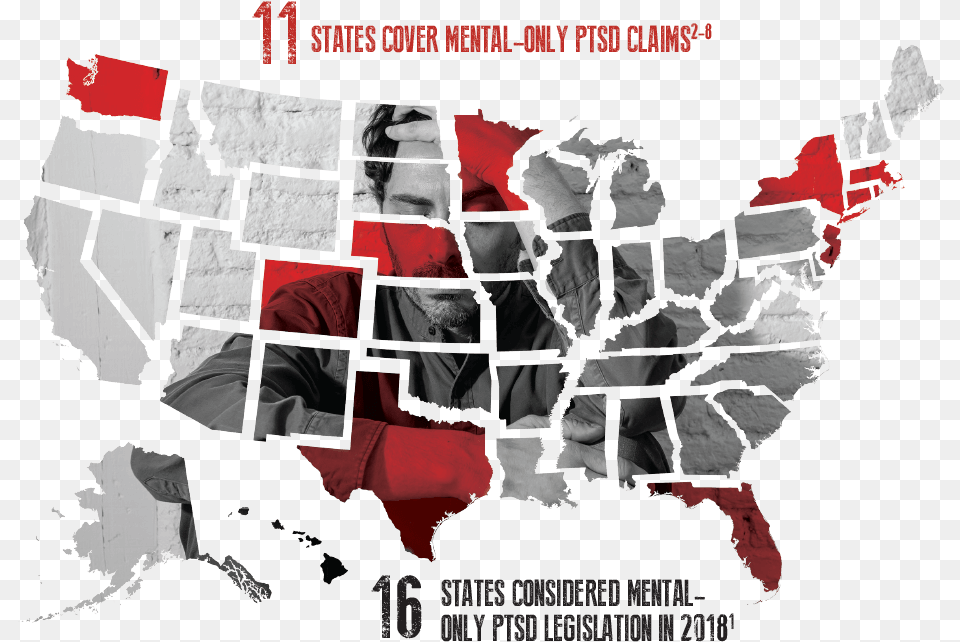 Ptsd United States Map, Adult, Person, Man, Male Free Png
