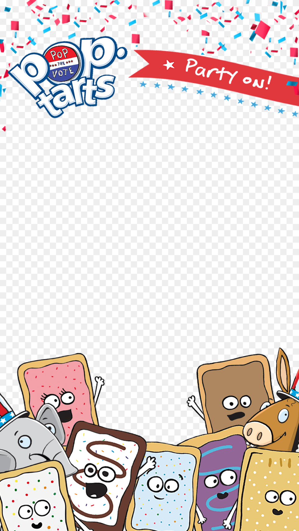 Ptv Snapchat 0322 Flat Pop Tarts Cartoon Characters, Book, Comics, Publication, Face Png