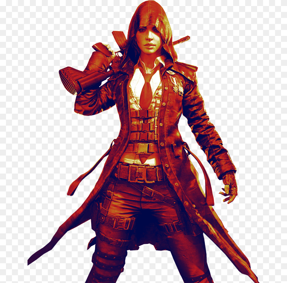 Pubg Anime Character Transparent Background Pubg, Adult, Person, Jacket, Female Free Png
