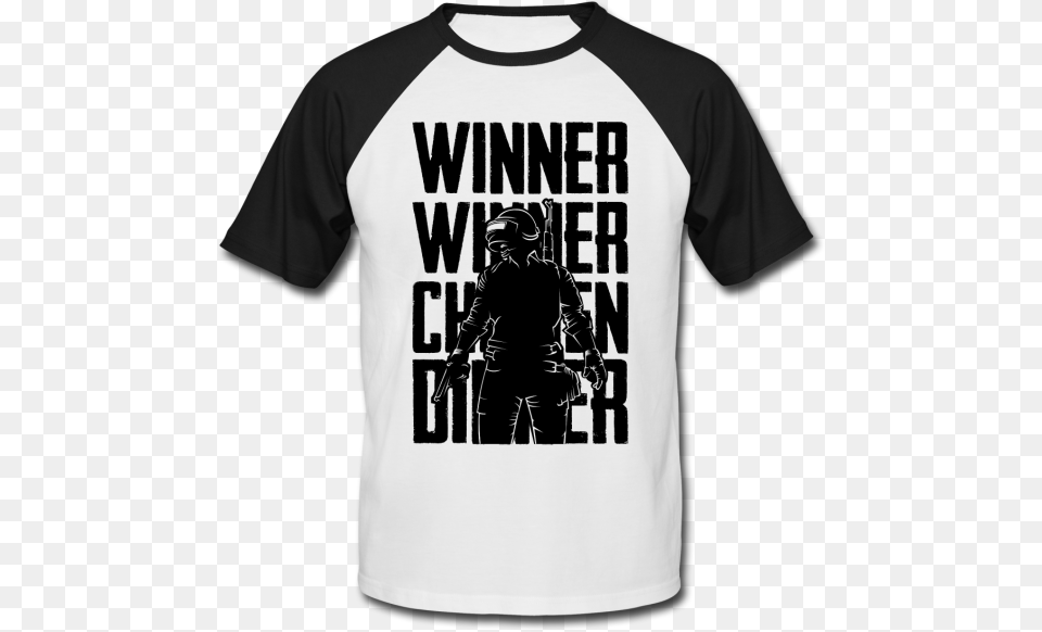 Pubg Chicken Dinner Estrella Negra, Clothing, T-shirt, Shirt, Adult Png