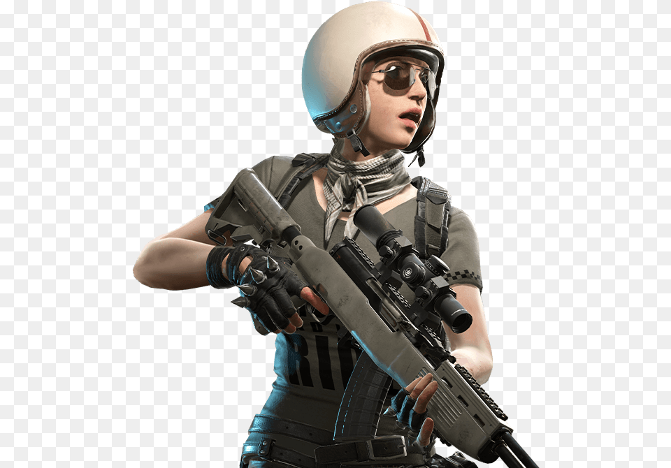 Pubg Global Esports Pubg Female Character, Weapon, Firearm, Gun, Rifle Png