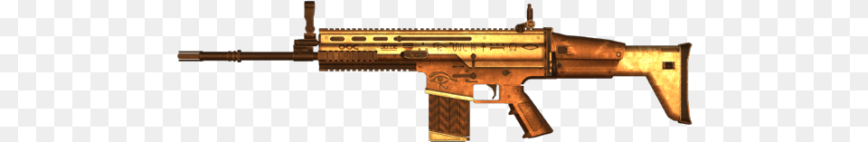 Pubg Golden Scar, Firearm, Gun, Rifle, Weapon Free Png Download