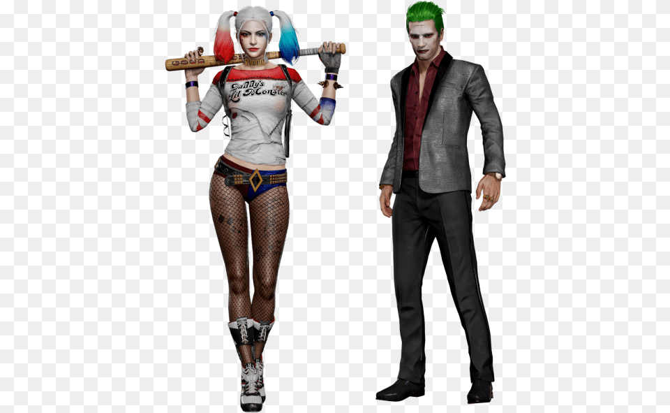 Pubg Joker And Harley Quinn, Adult, Person, Woman, Female Free Png Download