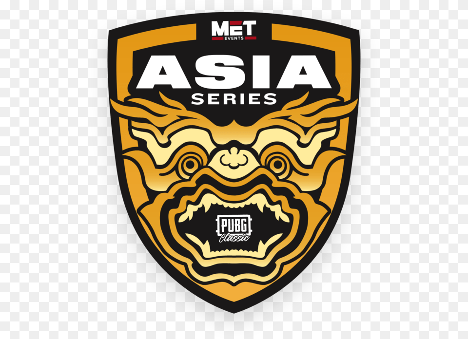 Pubg Met Asia Series, Badge, Logo, Symbol, Armor Free Png Download