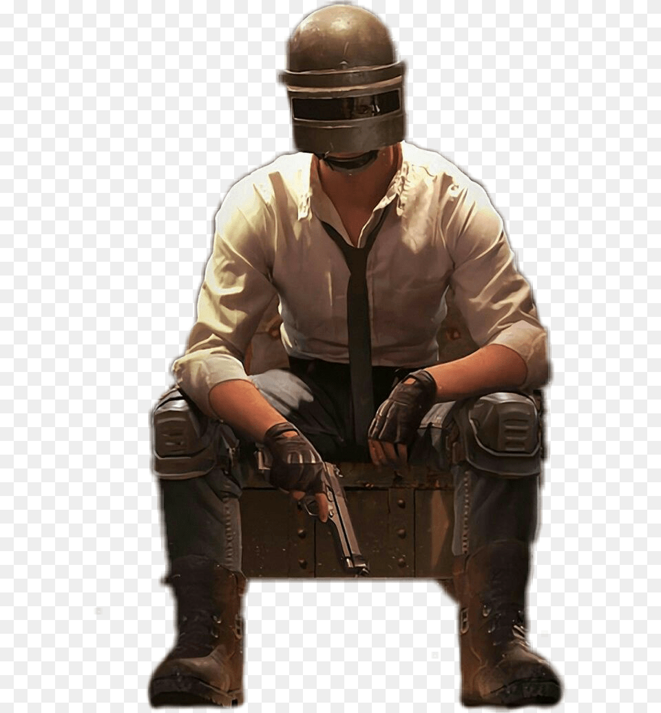 Pubg Player Game Adil Freetoedit Pubg Online Pubg Character Sitting, Adult, Person, Man, Male Free Transparent Png