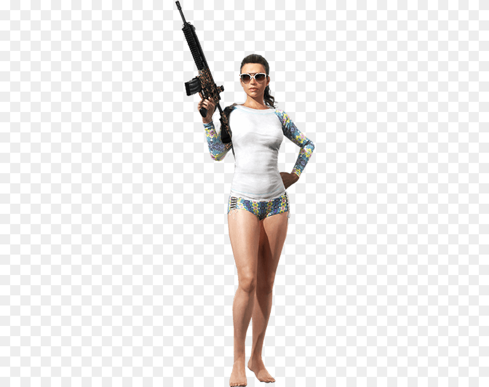 Pubg Sanhok Outfit, Adult, Weapon, Rifle, Person Png Image