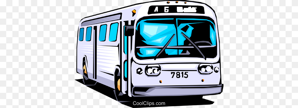 Public Bus Royalty Vector Clip Art Illustration, Transportation, Vehicle Png