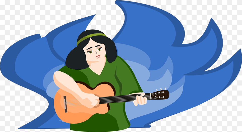 Public Domain Clip Art Image Clip Art, Guitar, Musical Instrument, Adult, Female Free Png
