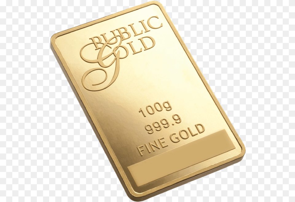 Public Gold 100g Gold Bar, Disk Png