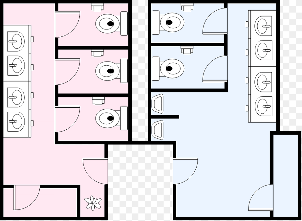 Public Restrooms Circle, Diagram, Floor Plan Png
