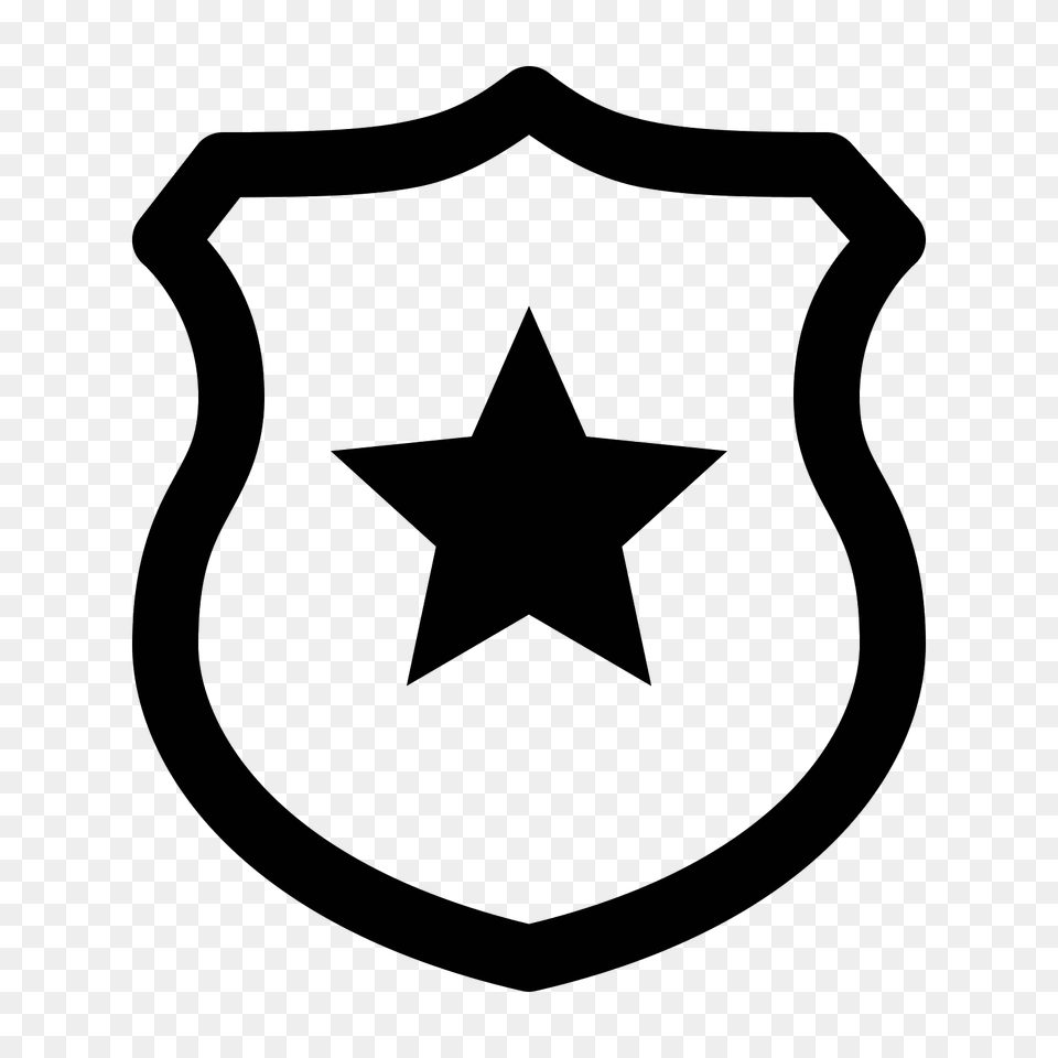 Public Safety Icon, Gray Png