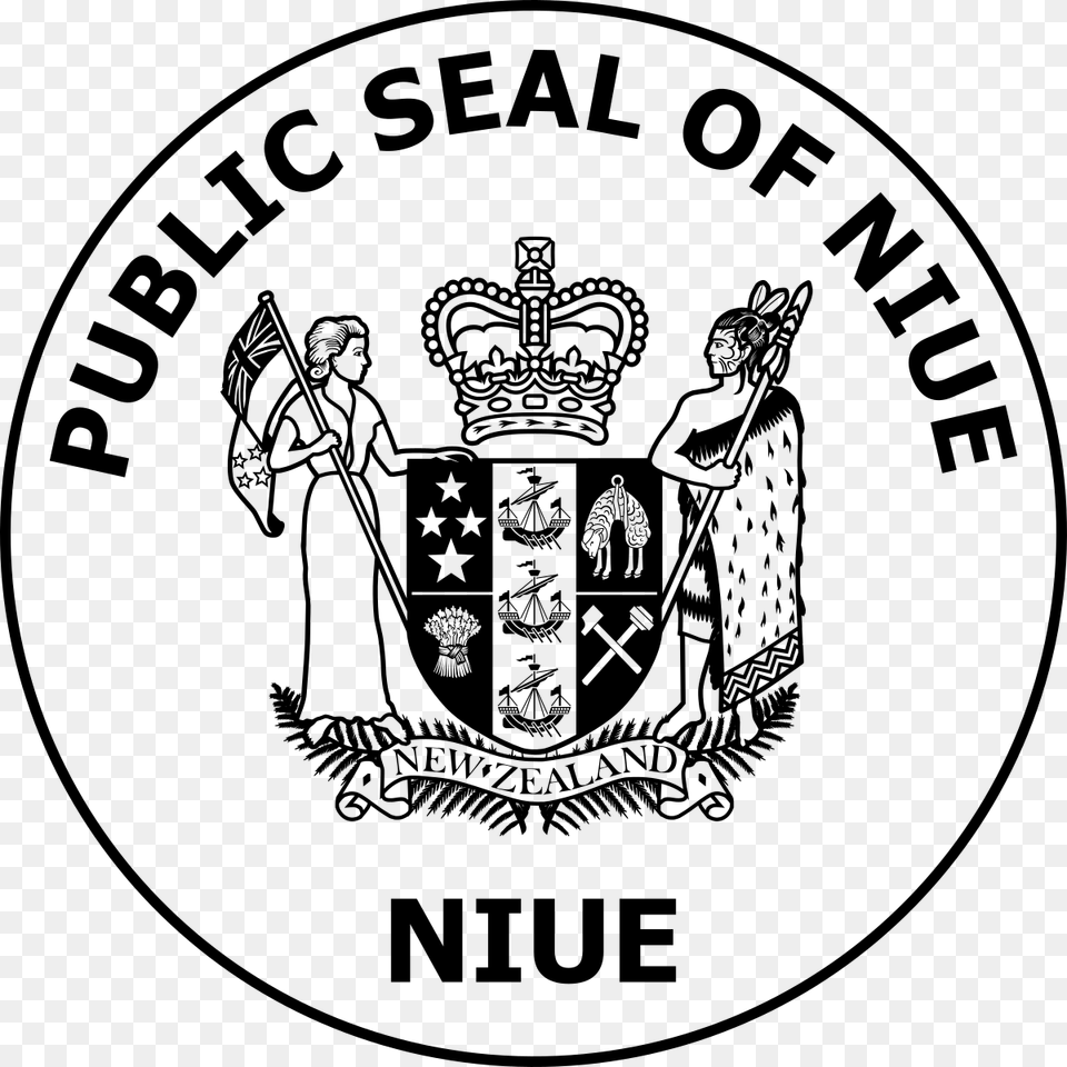 Public Seal Of Niue, Gray Free Transparent Png
