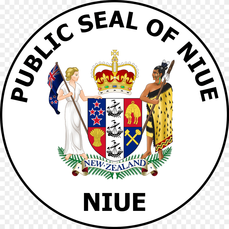 Public Seal Of Niue Clipart, Adult, Female, Person, Woman Free Transparent Png