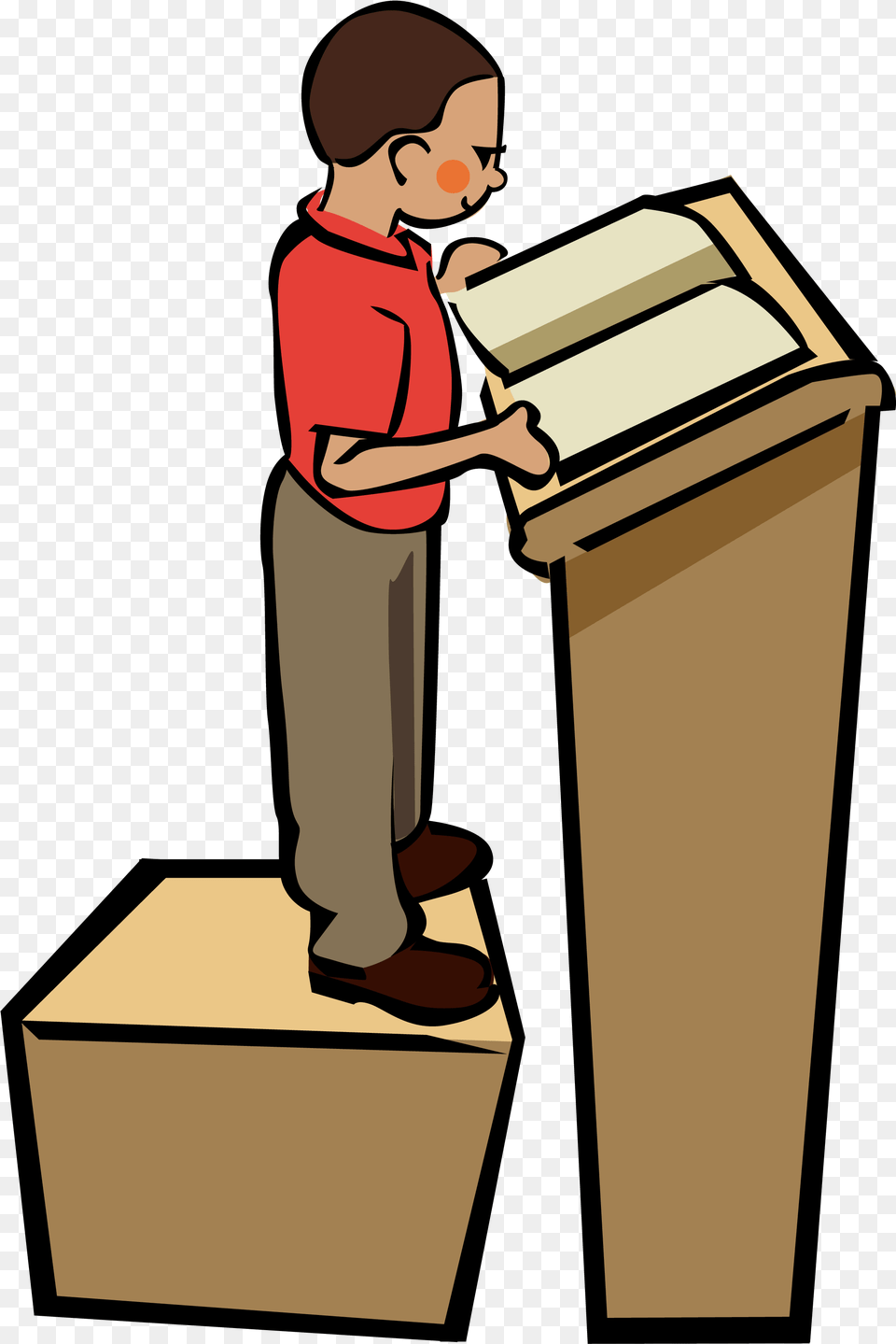 Public Speaking Clip Art, Box, Person, Cardboard, Carton Png Image