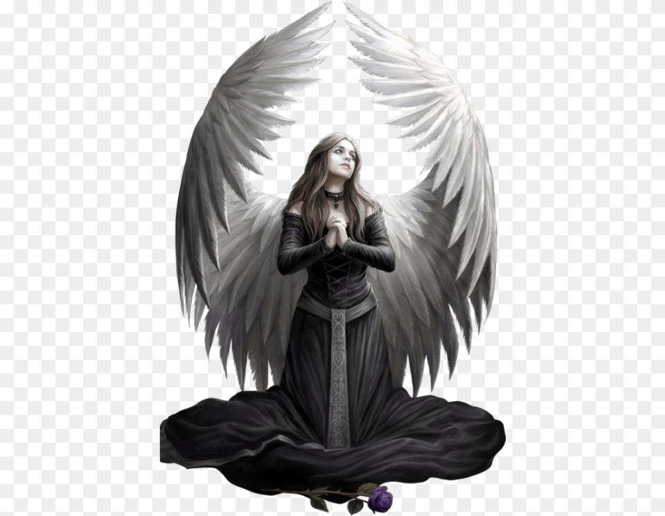 Publicat De Eu Ciresica La Anne Stokes Greeting Cards Prayer For The Fallen, Angel, Adult, Wedding, Person Free Png Download
