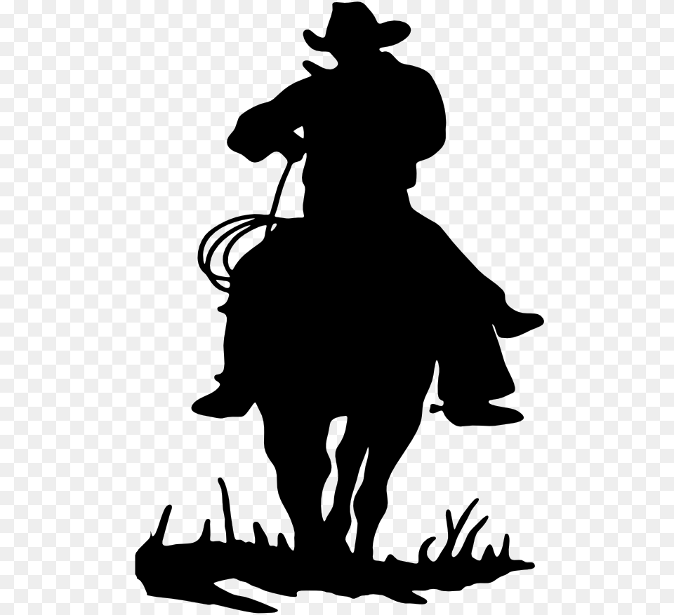 Publicat De Eu Ciresica La Cowboy Silhouette, Gray Png