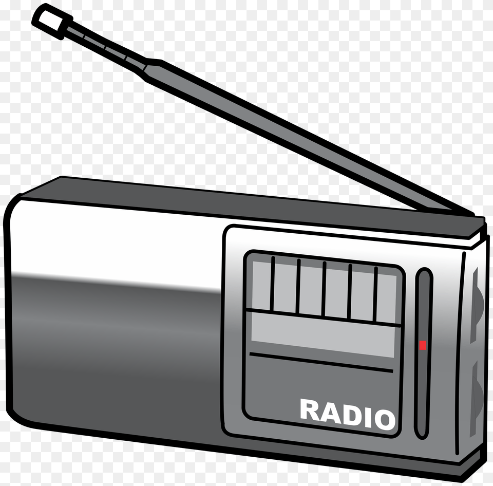 Publicdomainq Portable Radio Clip Art, Electronics, Tape Player Png Image