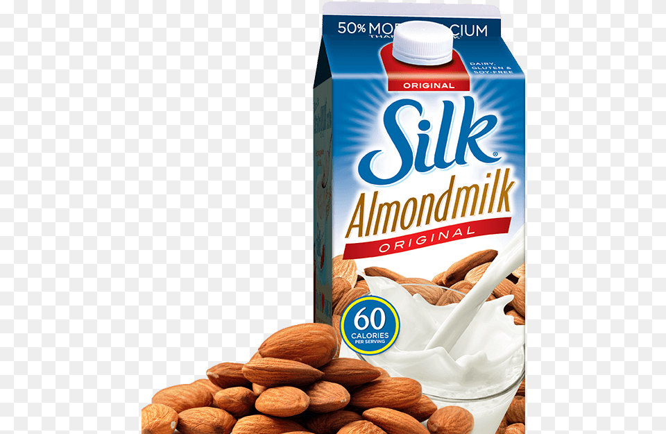 Publix Silk Milk 1 Silk Almond Milk Unsweetened, Food, Grain, Produce, Seed Free Png Download