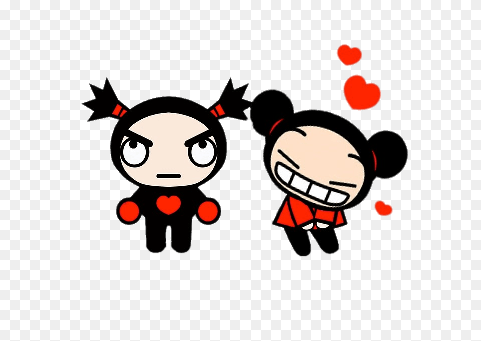 Pucca Declaring Her Love To Garu, Cartoon, Baby, Face, Head Png Image