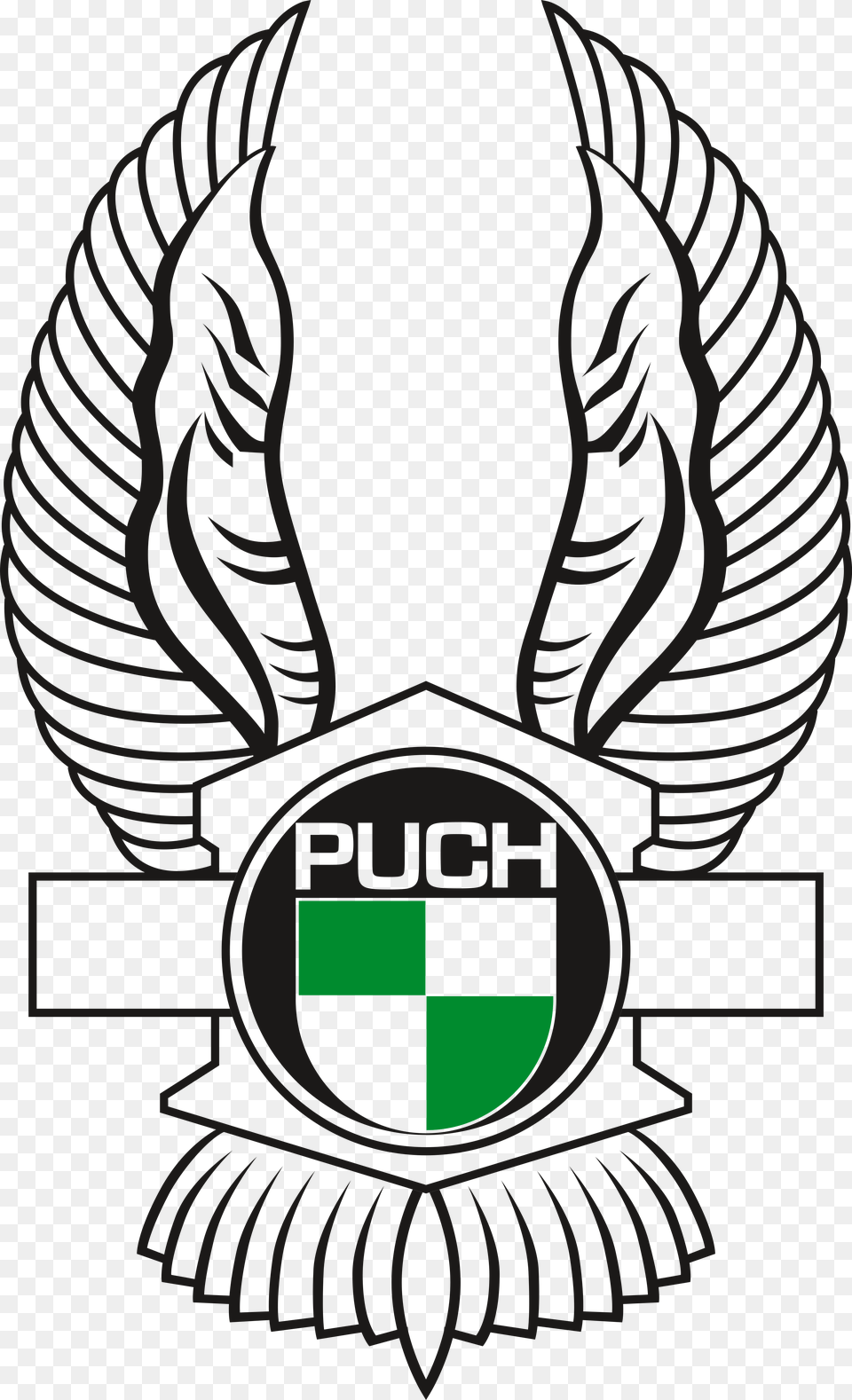 Puch Wings Logo Transparent U0026 Svg Vector Freebie Supply Puch Logo, Emblem, Symbol Free Png