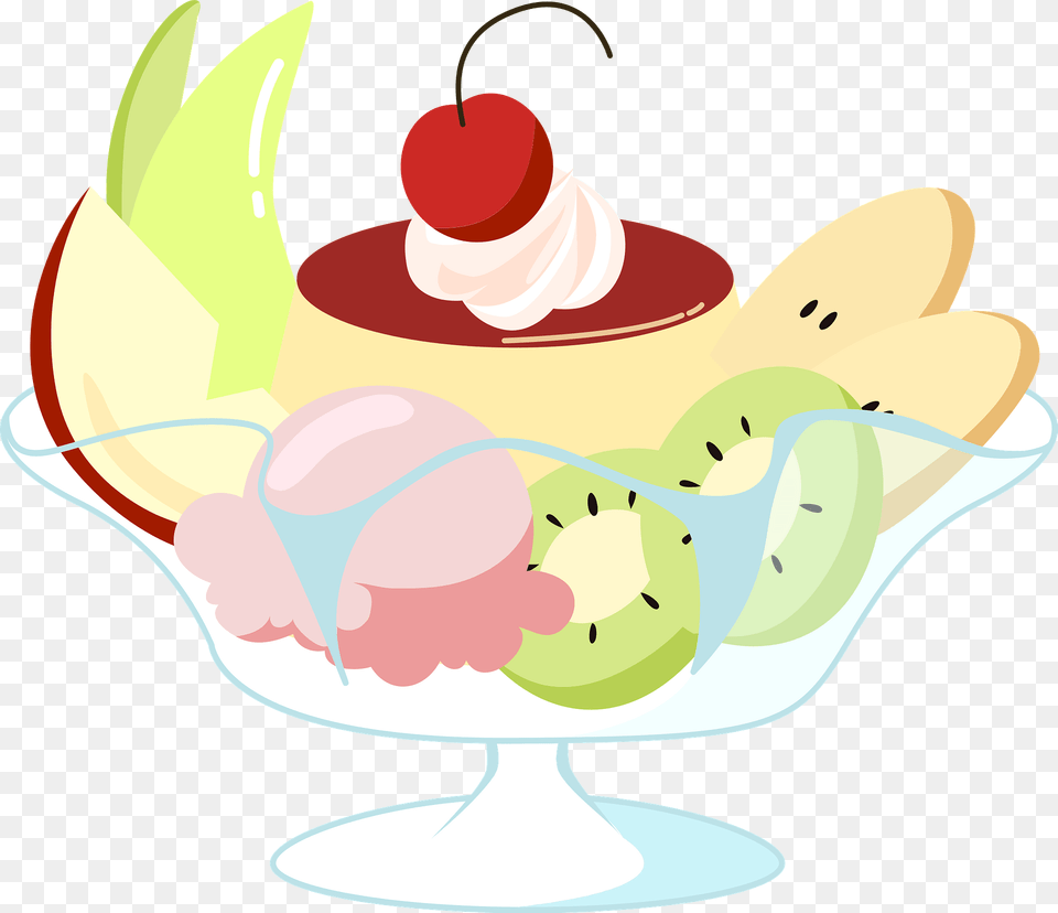 Pudding Ala Mode Clipart, Cream, Dessert, Food, Ice Cream Png