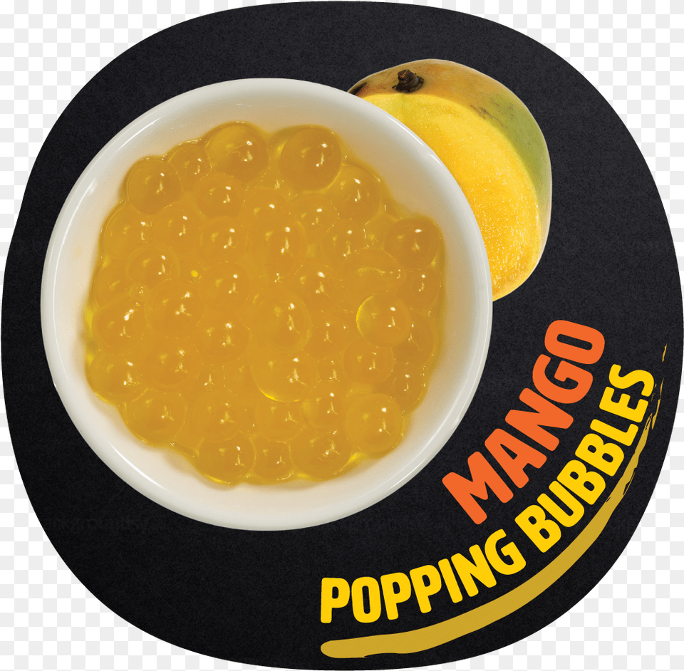 Pudding Our Pudding Topping Is Made With Whole Milk Kung Fu Tea Mango Jelly, Food, Fruit, Plant, Produce Free Png