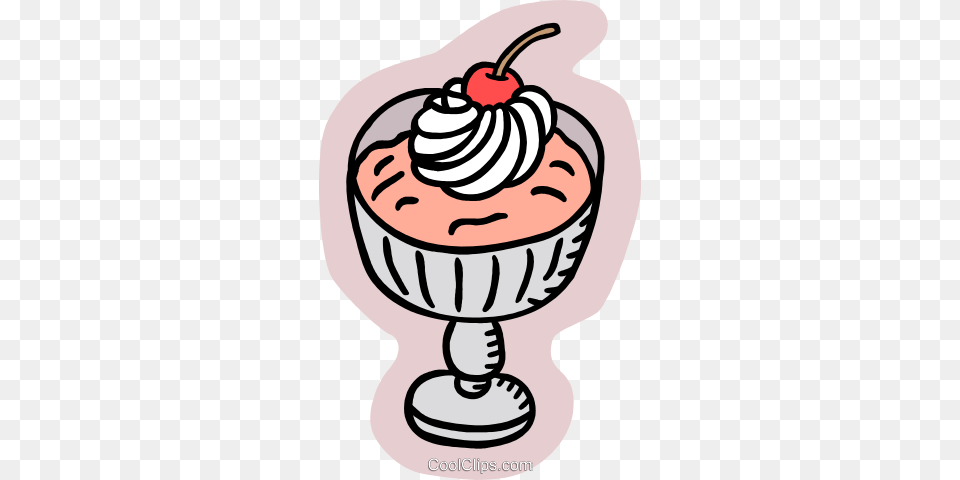 Pudding Royalty Vector Clip Art Illustration, Cream, Dessert, Food, Ice Cream Free Transparent Png