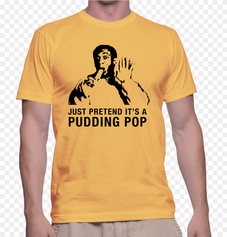 Puddingpop Gold Gildan2000 Original Nike Mag T Shirt, Clothing, T-shirt, Adult, Male Free Png Download