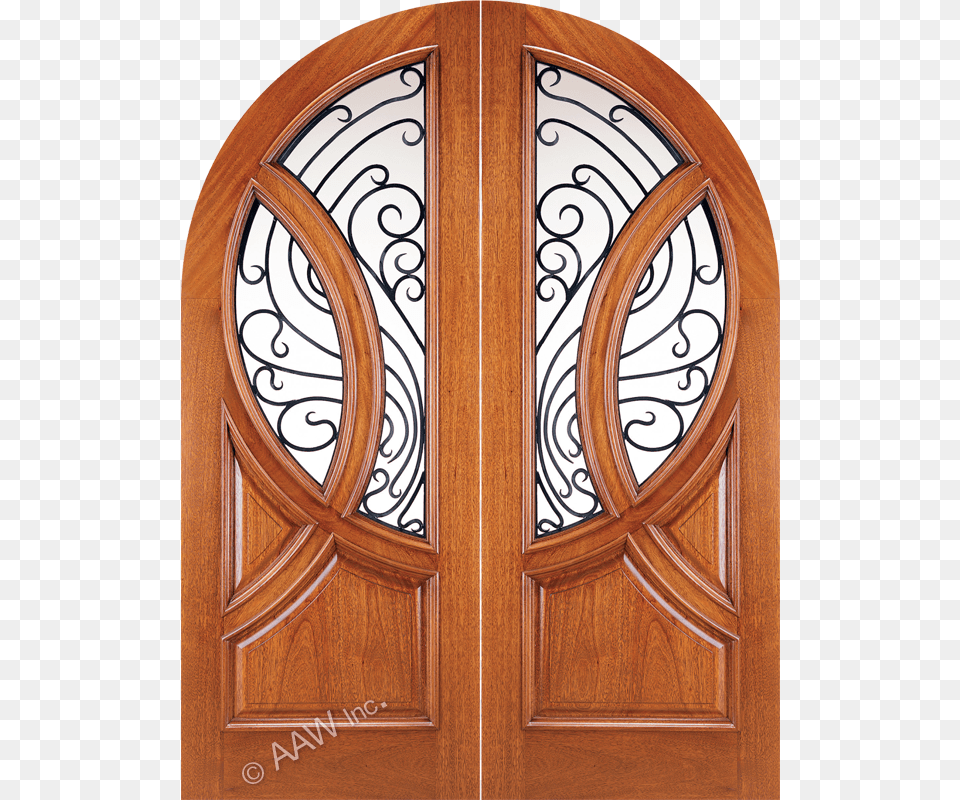 Puerta De Arco De Madera, Door, Architecture, Building, French Door Png