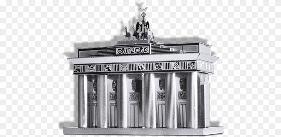Puerta De Brandenburgo Animada, Architecture, Building, Pillar, Temple Png Image