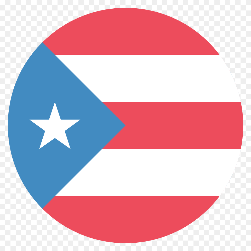 Puerto Rico Flag Emoji Clipart, Star Symbol, Symbol, Logo Png Image