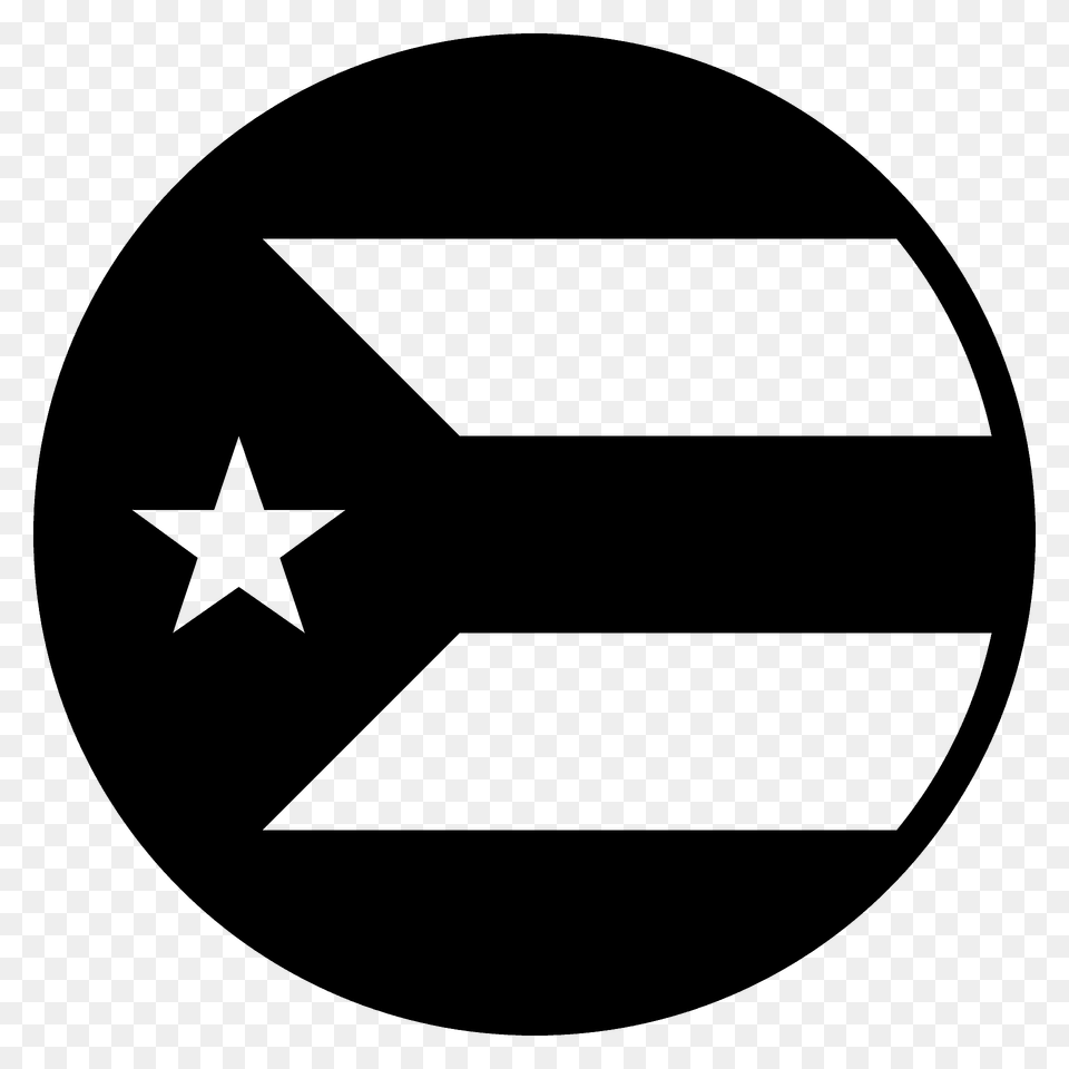 Puerto Rico Flag Emoji Clipart, Symbol, Star Symbol Png