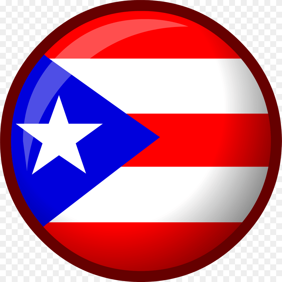 Puerto Rico Flag Puerto Rico Flag Circle, Star Symbol, Symbol, Logo Png Image