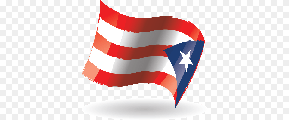 Puerto Rico Flag Waving Flag, American Flag Free Png Download