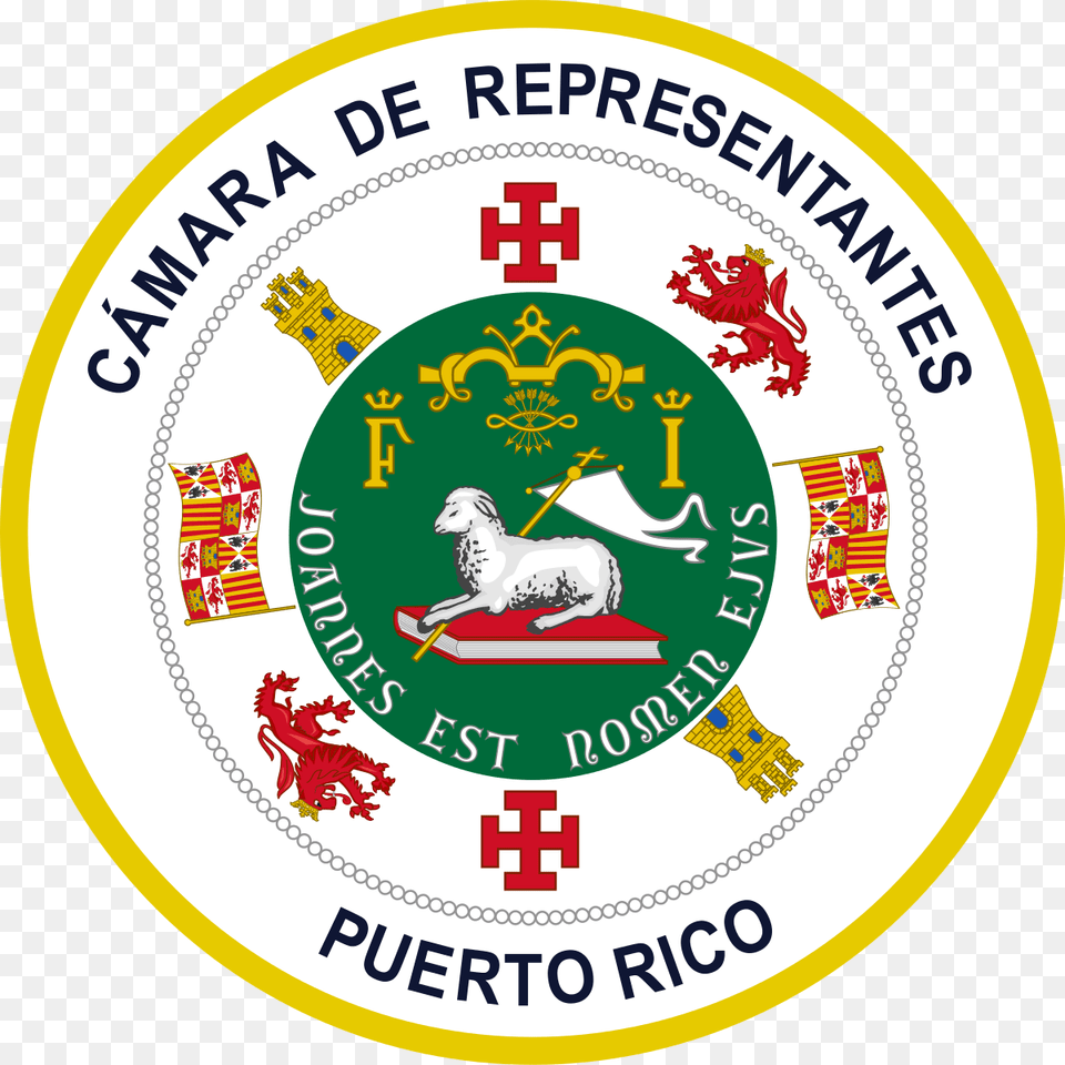Puerto Rico House Of Representatives, Logo, Symbol, Disk, First Aid Free Png Download