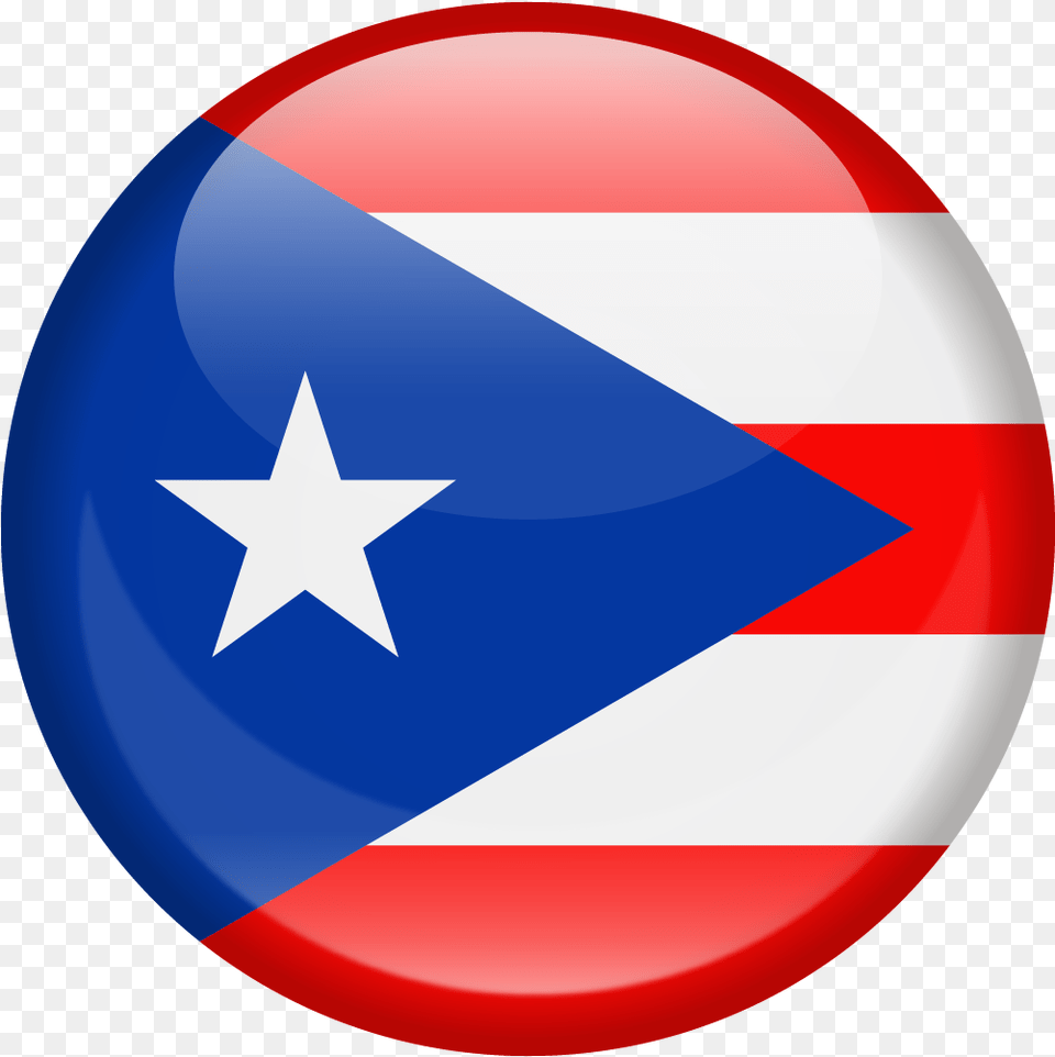 Puerto Rico White Star In Blue Square, Star Symbol, Symbol, Logo, Badge Png