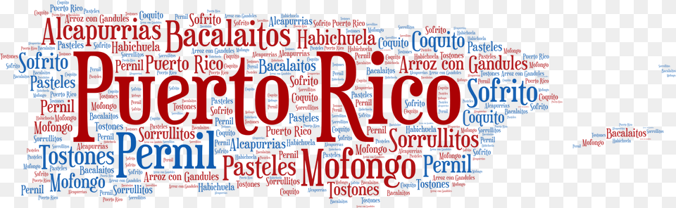 Puerto Rico Word Art, Text Png
