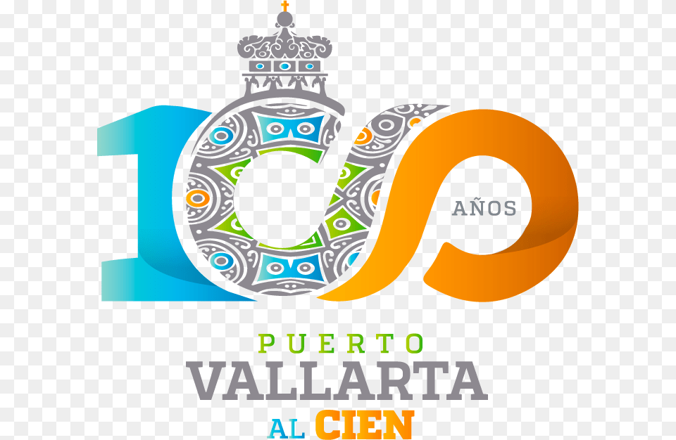 Puerto Vallarta Is Founded In 100 Puerto Vallarta, Advertisement, Poster, Number, Symbol Free Png