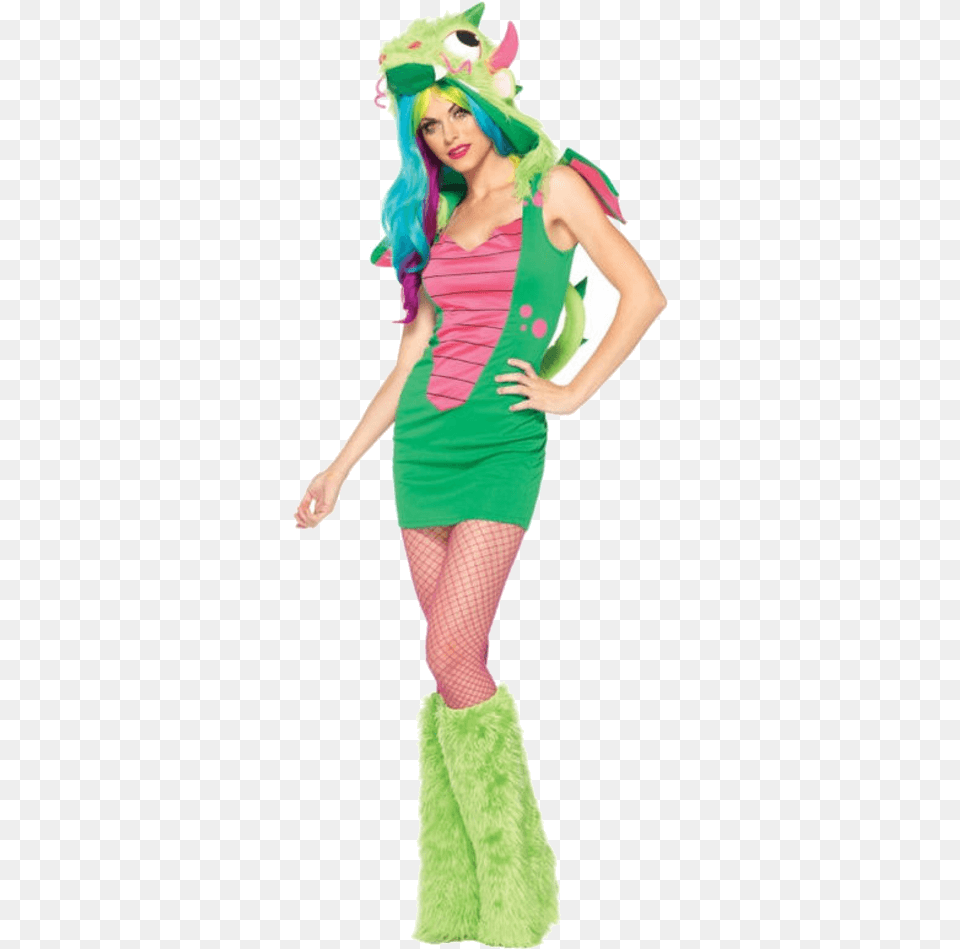 Puff The Magic Dragon Costume, Adult, Person, Woman, Female Png