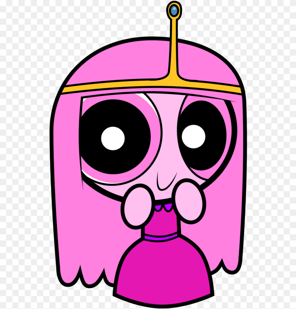 Puffed Princess Bubblegum By Adventure Time Princess Bubblegum Powerpuff, Purple, Person, Alien, Art Free Png