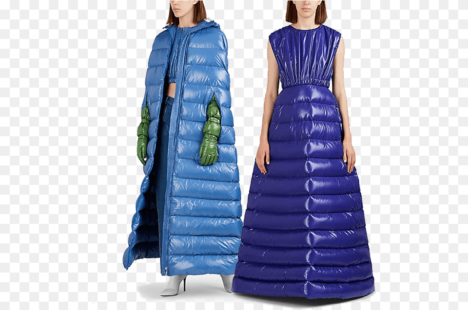Puffer Coat Evening Gown, Clothing, Dress, Fashion, Formal Wear Free Transparent Png
