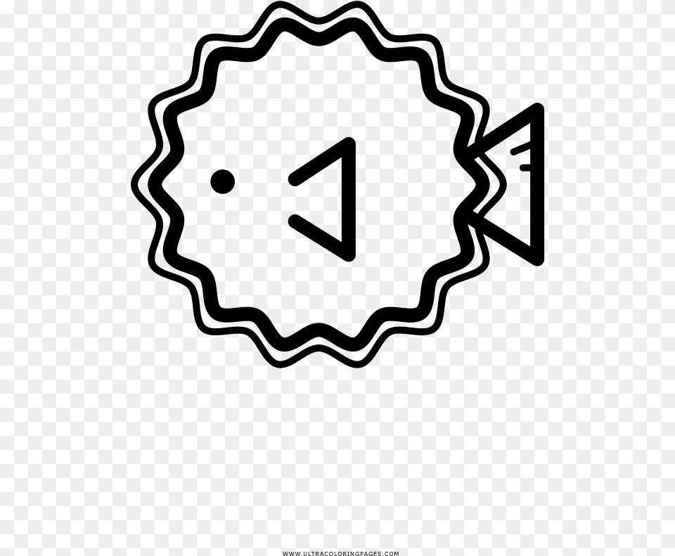 Puffer Fish Icon, Gray Png