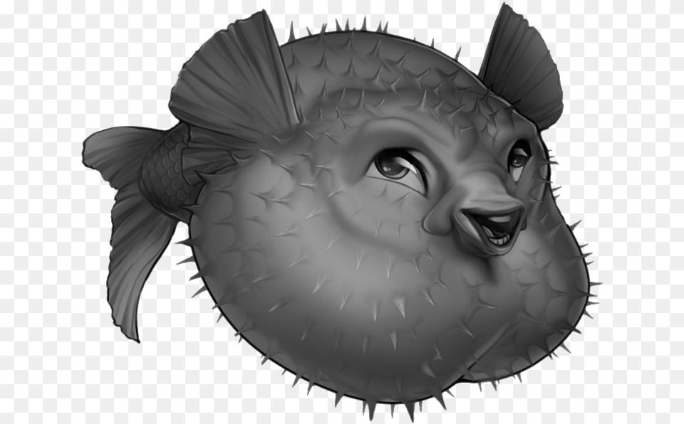 Puffer Fish Pufferfish, Animal, Sea Life, Face, Head Png