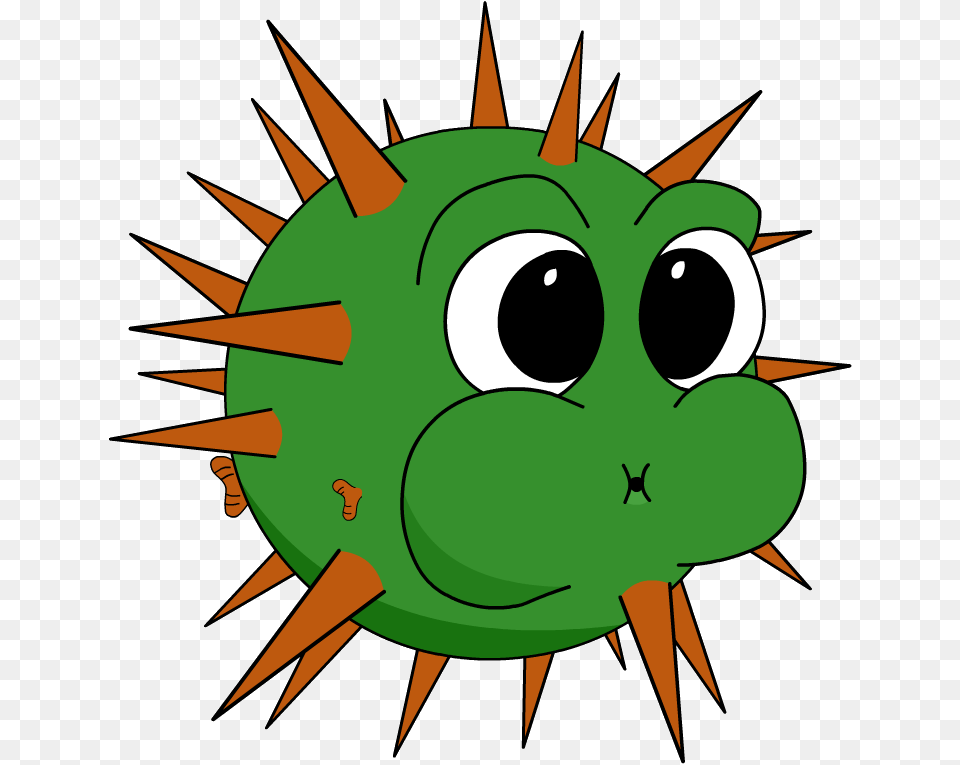 Pufferfish Clipart Porcupine Fish, Green, Animal, Sea Life Png Image