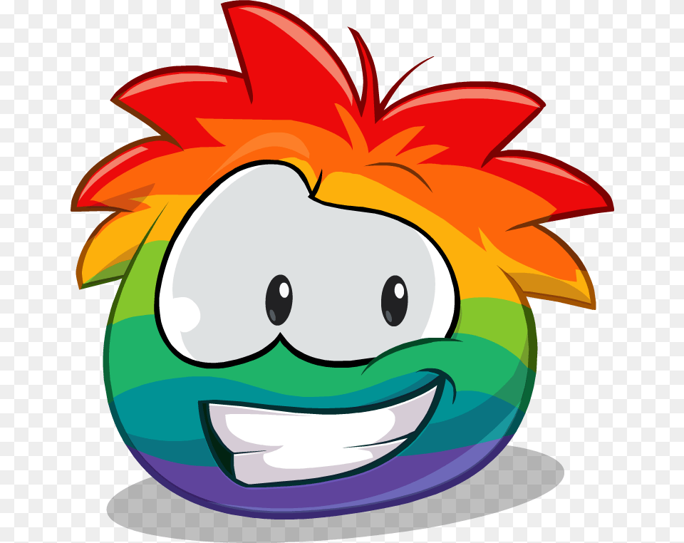 Puffle Arco Iris Club Penguin Puffle No Background, Art, Graphics Free Png Download