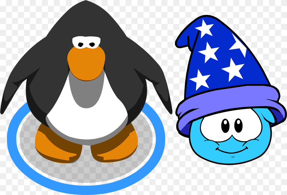 Puffle Hat Wizard Hat Id 83 In Game, Clothing, Penguin, Animal, Bird Free Transparent Png